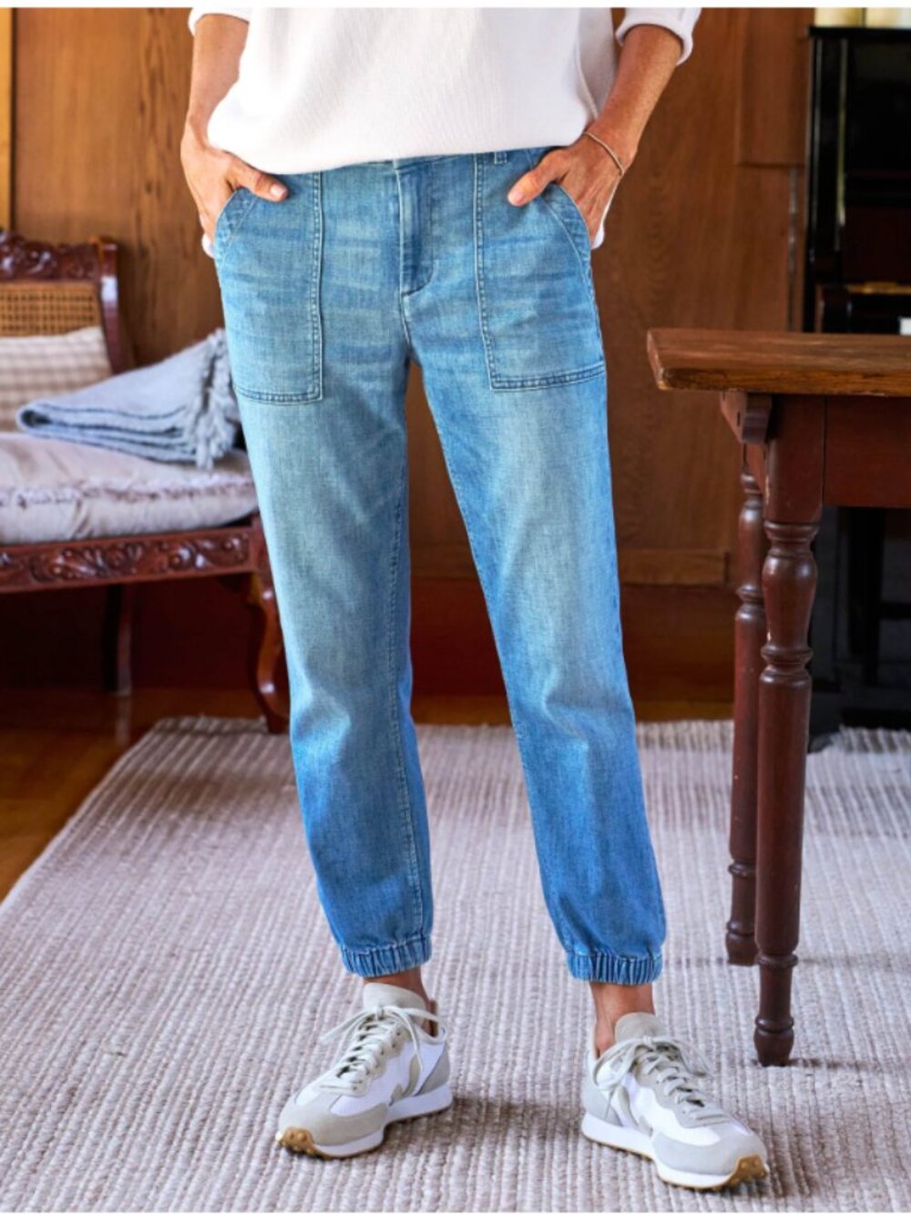 Frank & Eileen Jameson Jogger Utility Jean Size 4 EUC